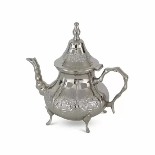 Théière Marocaine Traditionnelle Argentée