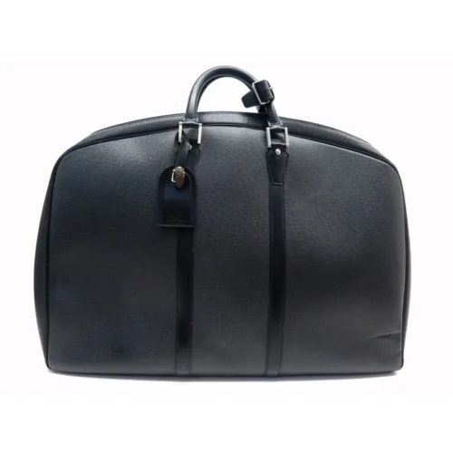 Black Leather Travel Bag