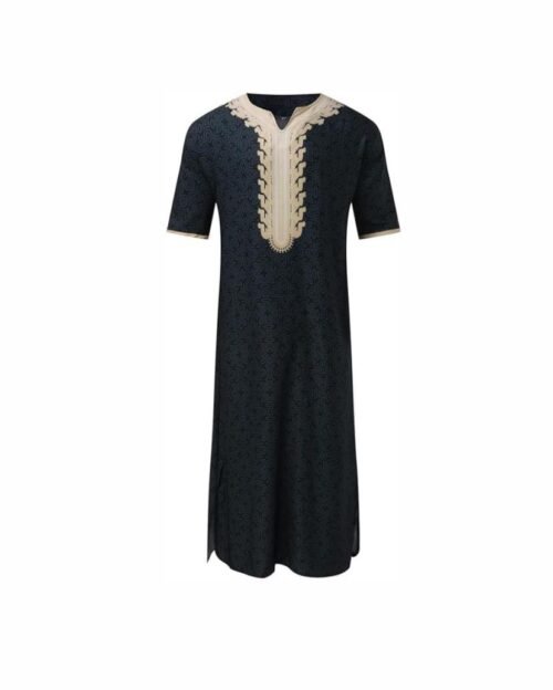 Gandoura marocaine brodée pour homme